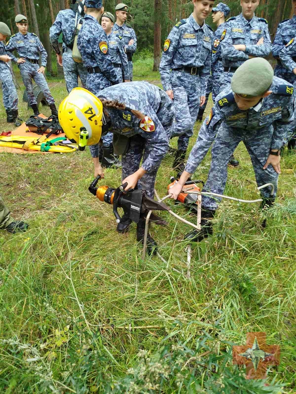 Спасатели на учебно-полевых сборах кадет 19—24 августа 2024